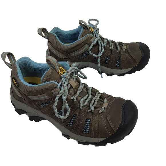Keen Voyageur Low Top Womens 7 Waterproof Lace Leather Mesh Hiking Shoes - Picture 11 of 11